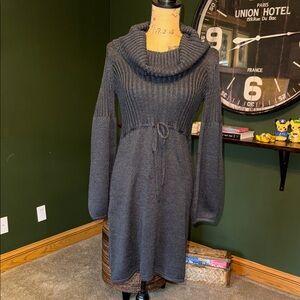 Calvin Klein Knit Sweater Dress with Shawl Collar
